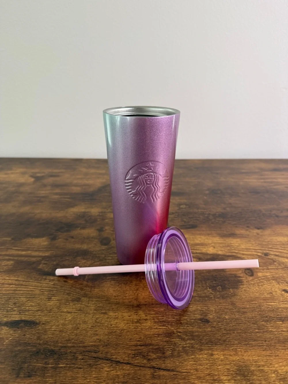 Starbucks Glitter Gradient Tumbler in Pink, Purple & Red, 16 Oz